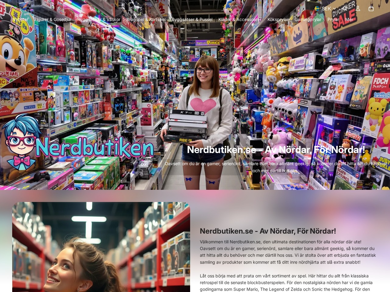 Nerdbutiken — Website Preview