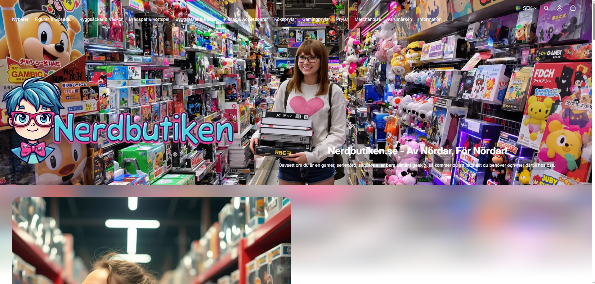 Nerdbutiken — Website Preview