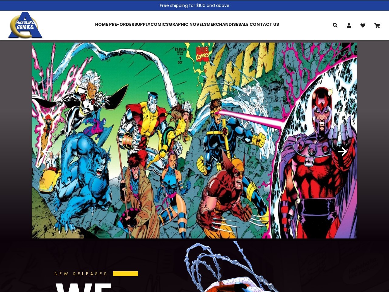 Absolute Comics — Website Preview