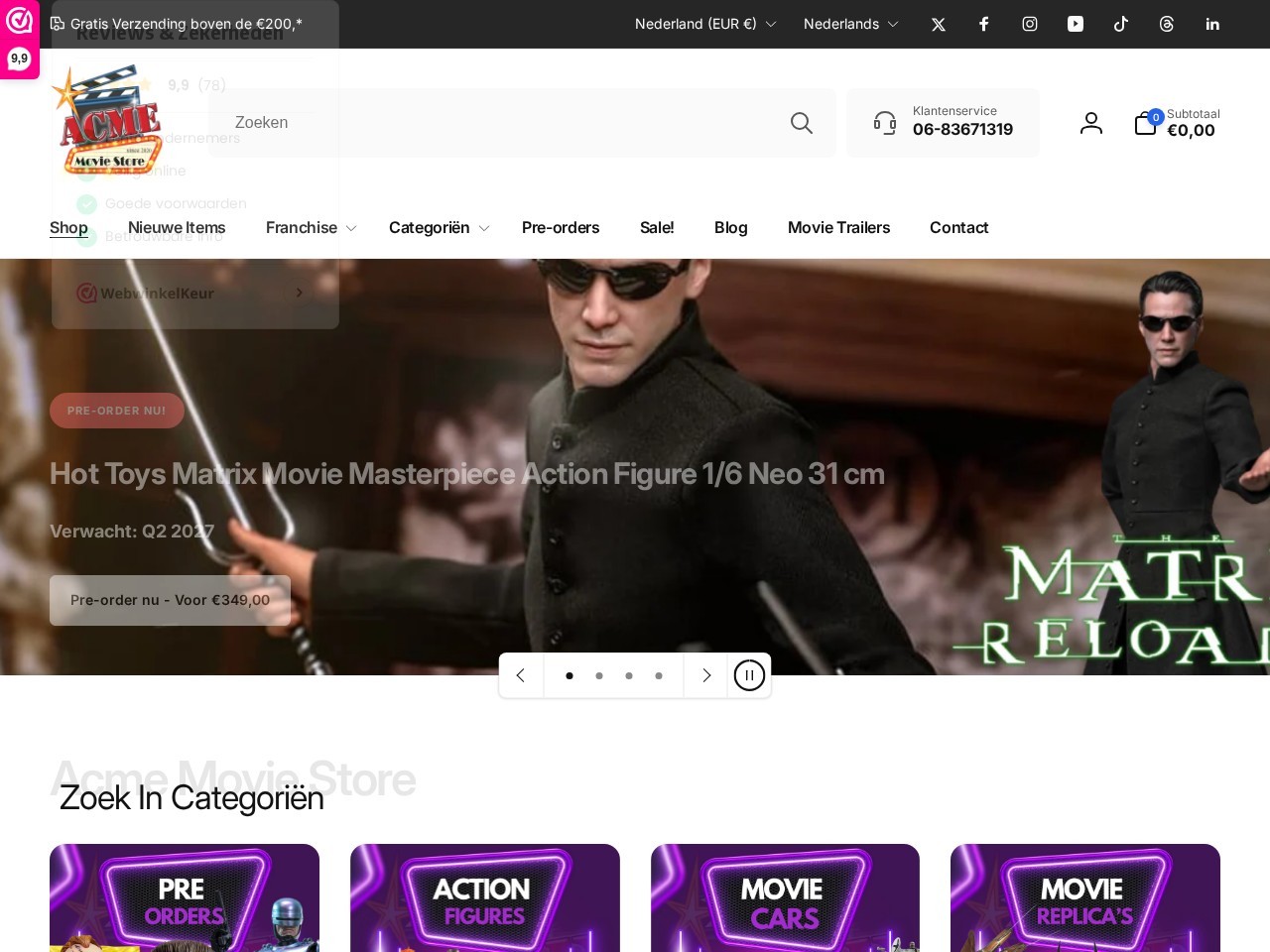 Acme Movie Store — Website Preview