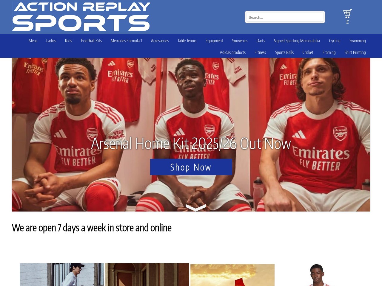 Action Replay Sports — Website Preview