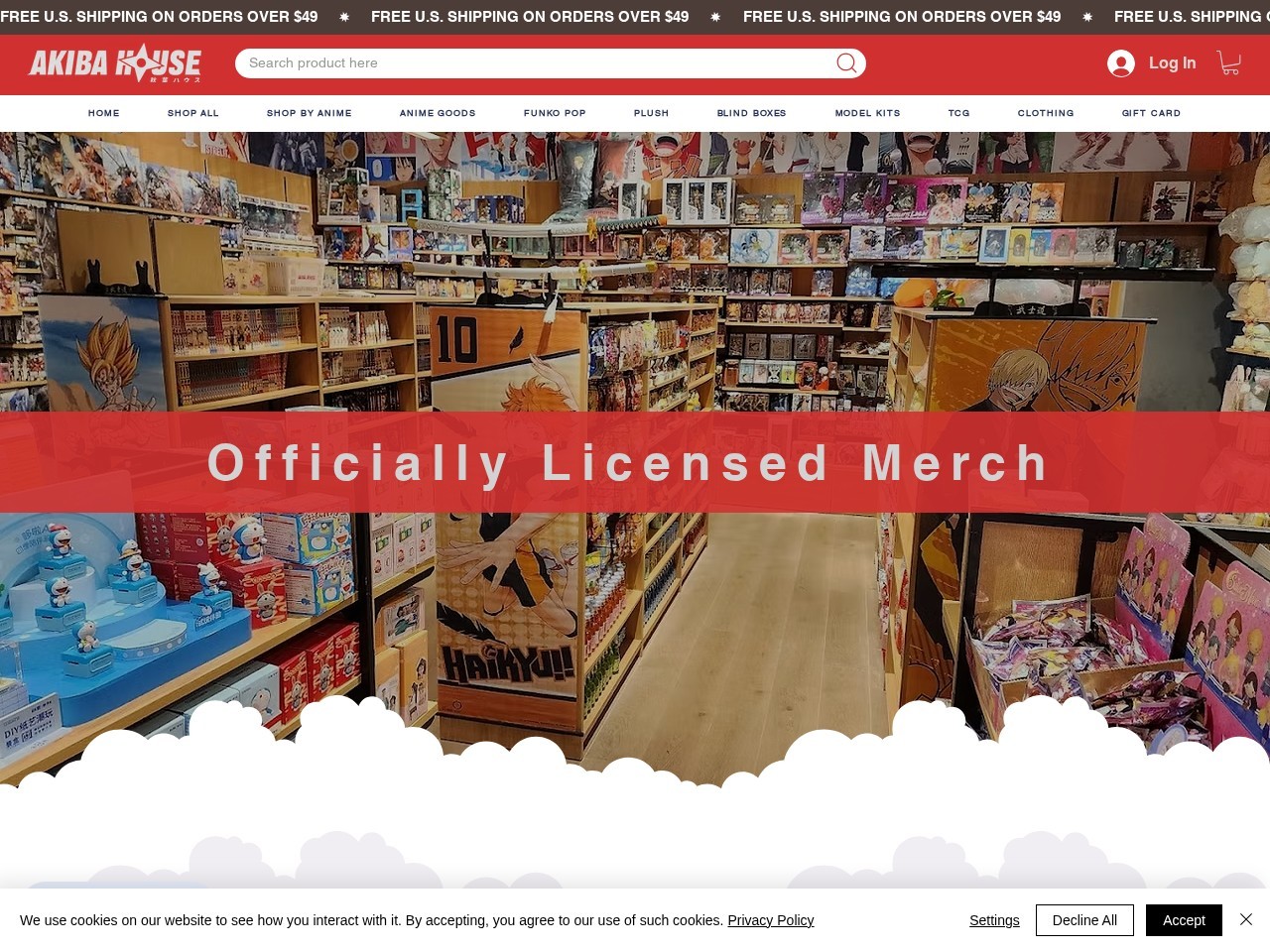 Akiba House - Queens Anime Store — Website Preview