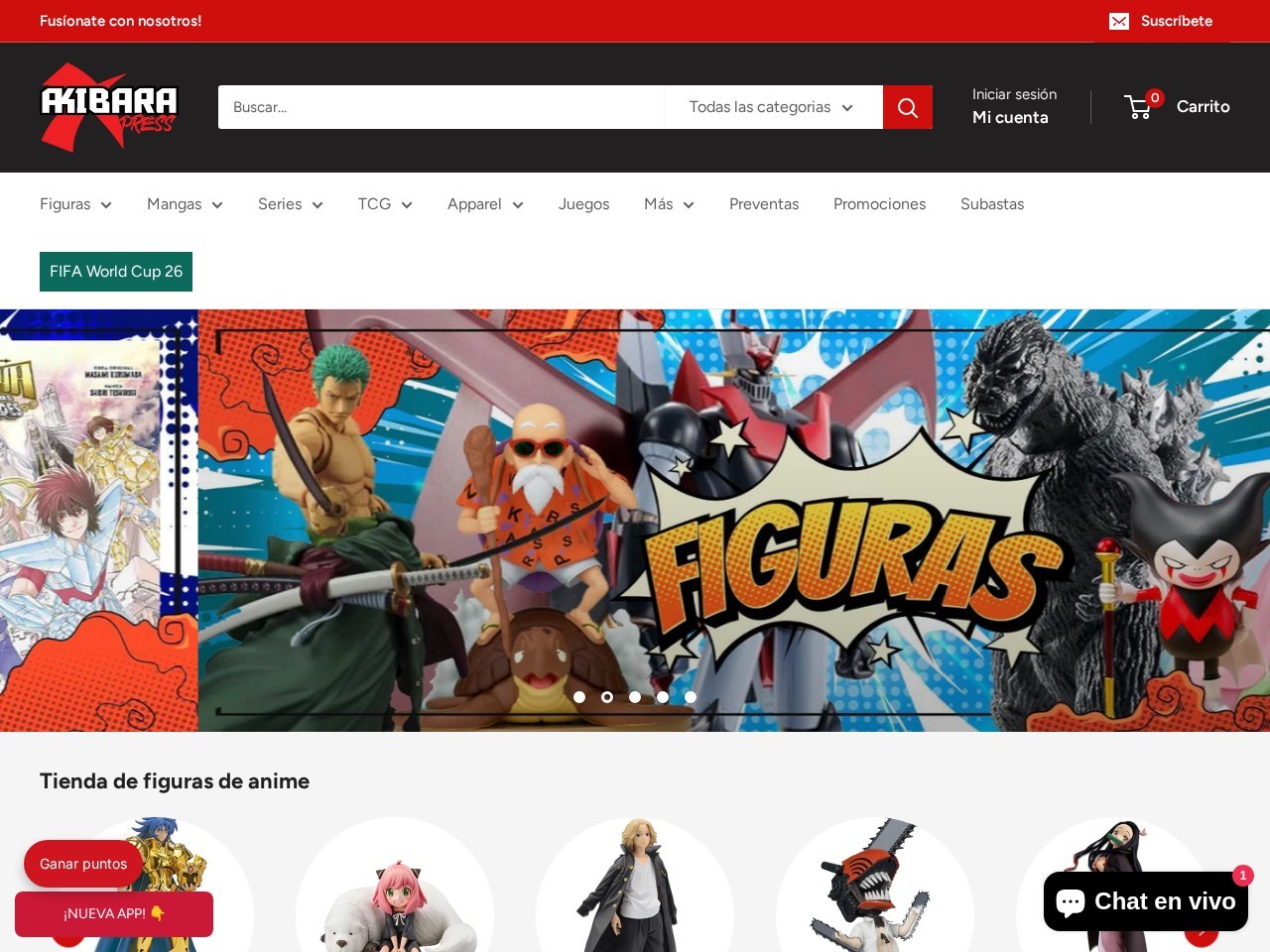 Akibara Xpress Akiba Center - Tienda de Cómics, Anime y Manga — Website Preview