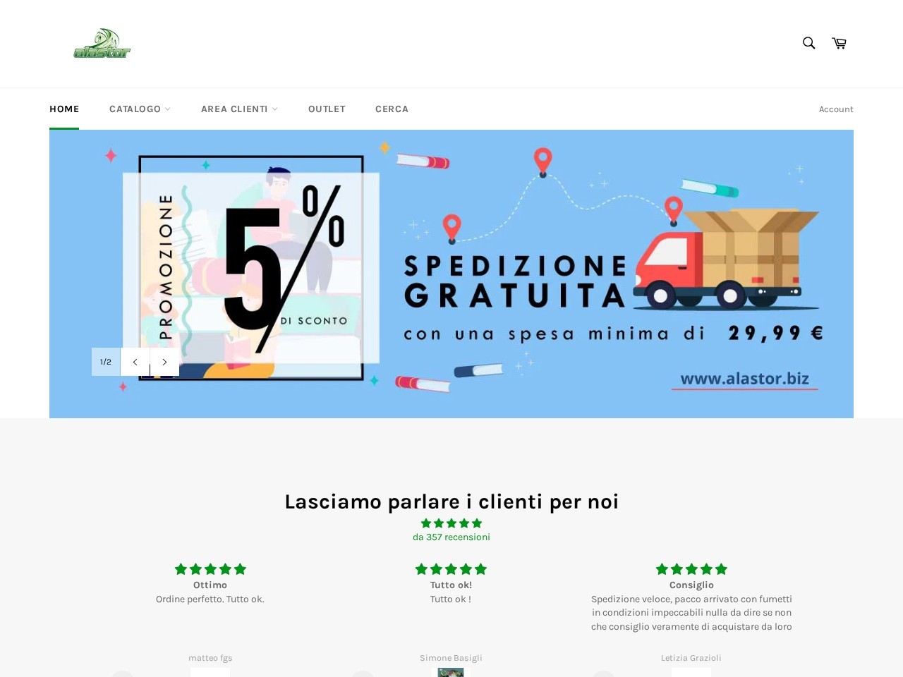 Alastor S.R.L. — Website Preview