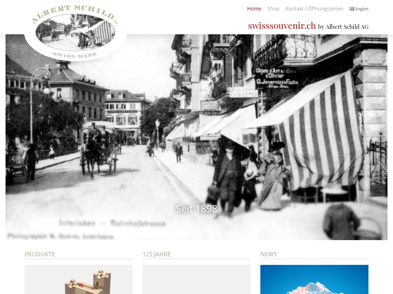 Albert Schild AG swiss souvenir โ Website Preview