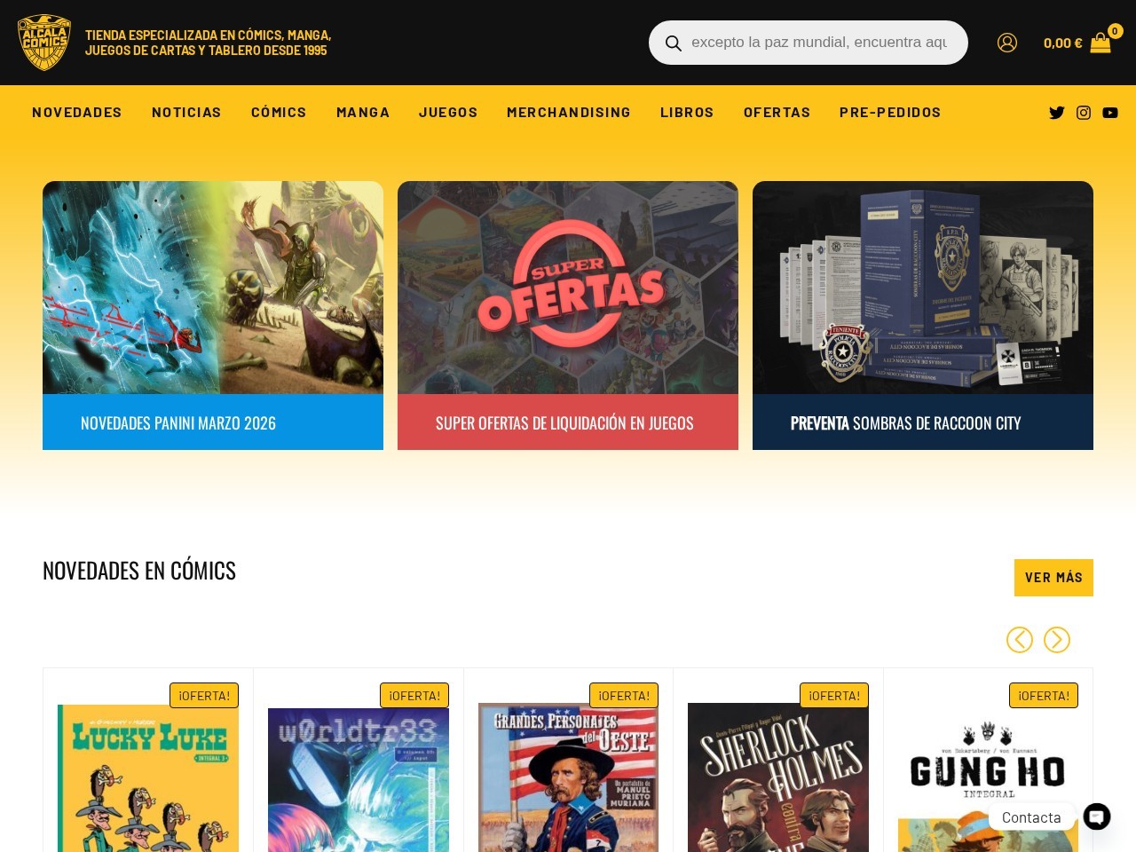 Alcalá Cómics — Website Preview