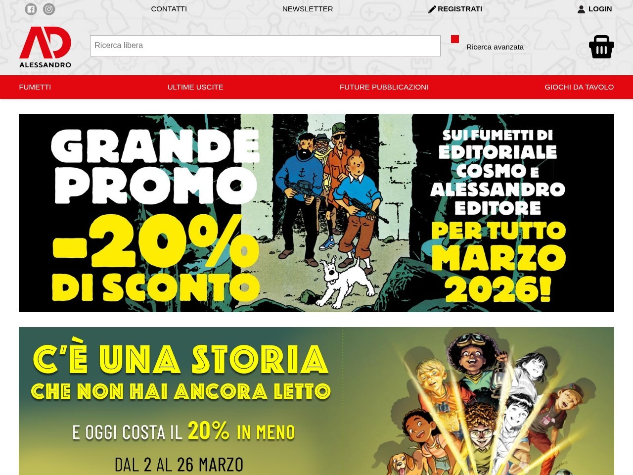 Alessandro Libreria - Manicomix Retail S.R.L. — Website Preview