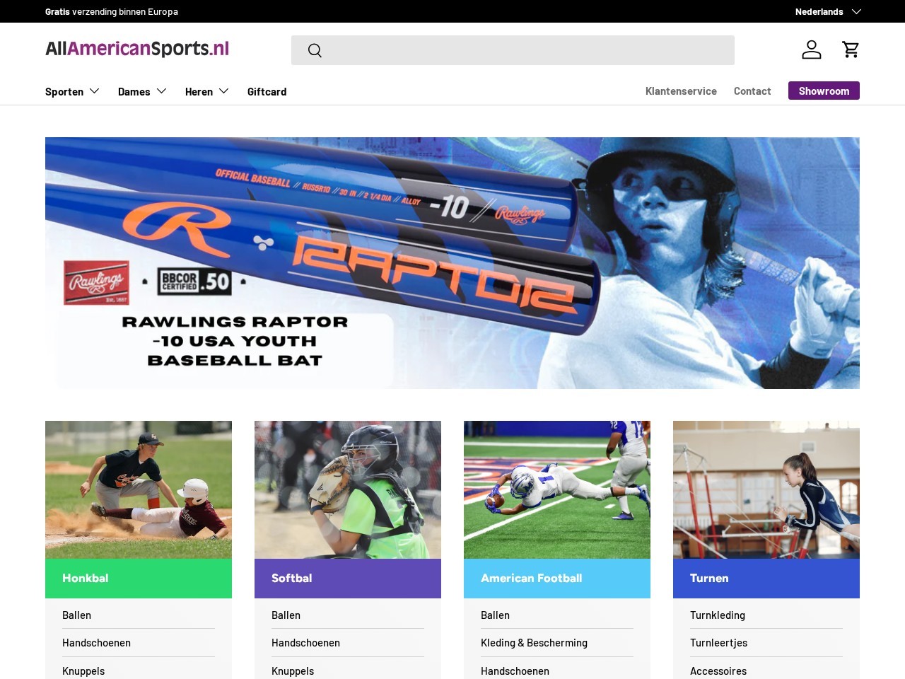 All-American Sports — Website Preview