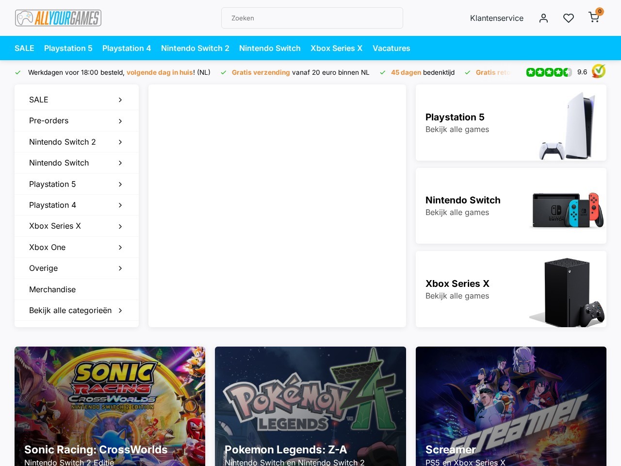 AllYourGames — Website Preview