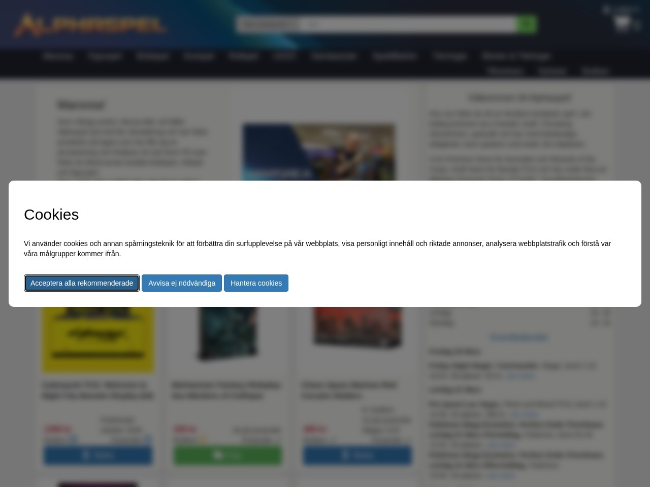 Alphaspel — Website Preview