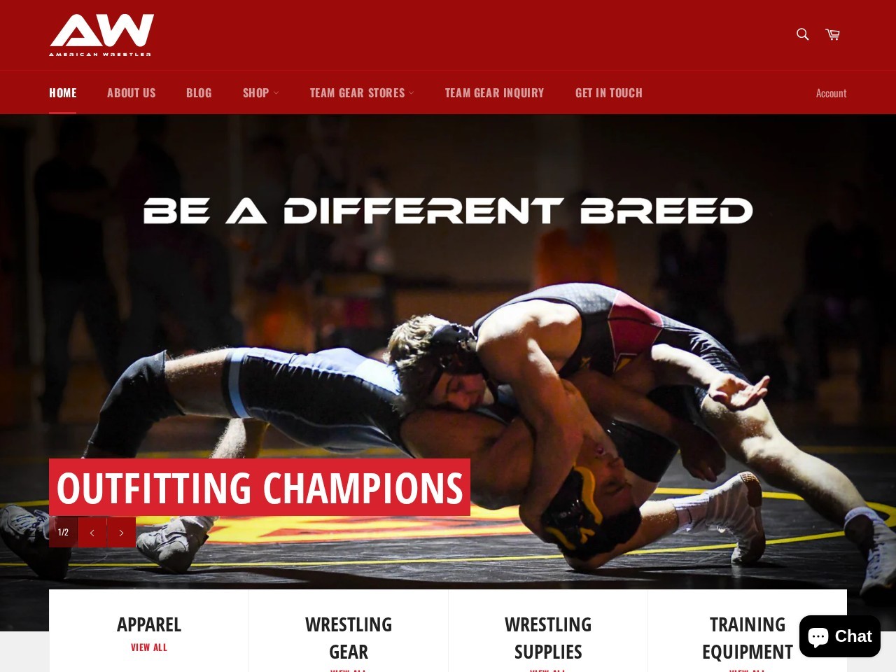 American Wrestler — Website Preview