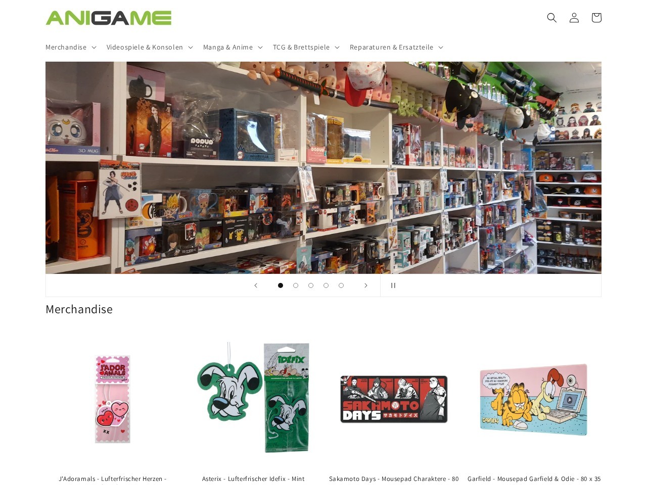 ANIGAME — Website Preview