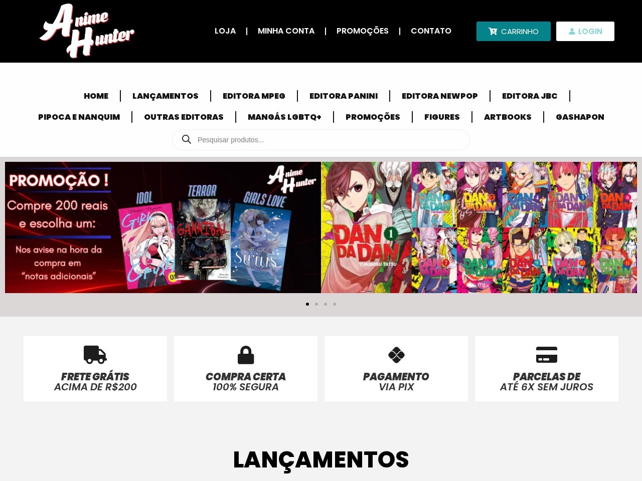 Anime Hunter — Website Preview