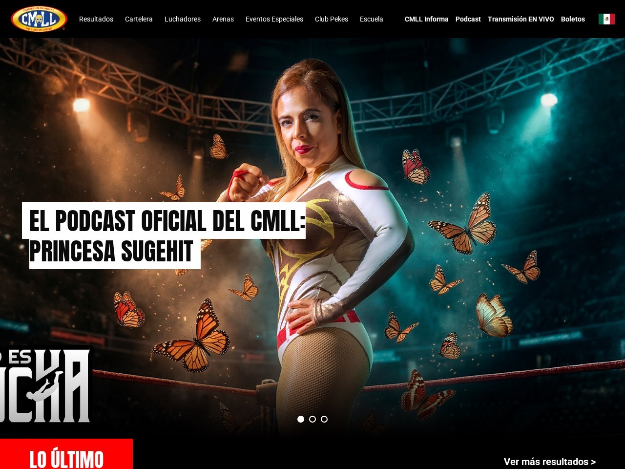 Arena México — Website Preview