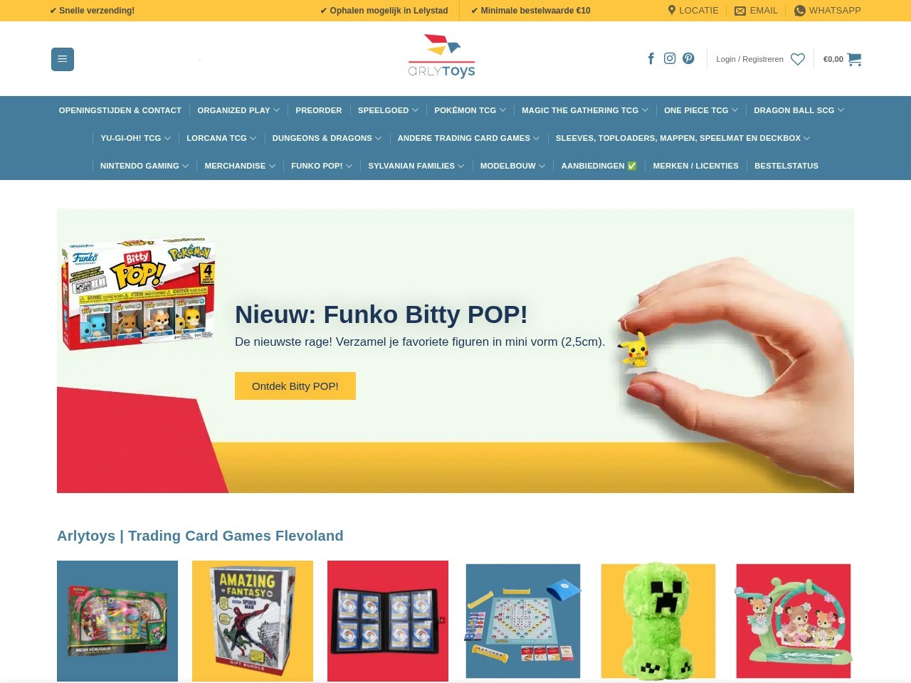 ArlyToys Trading Card Games | Pokemon — Website Preview