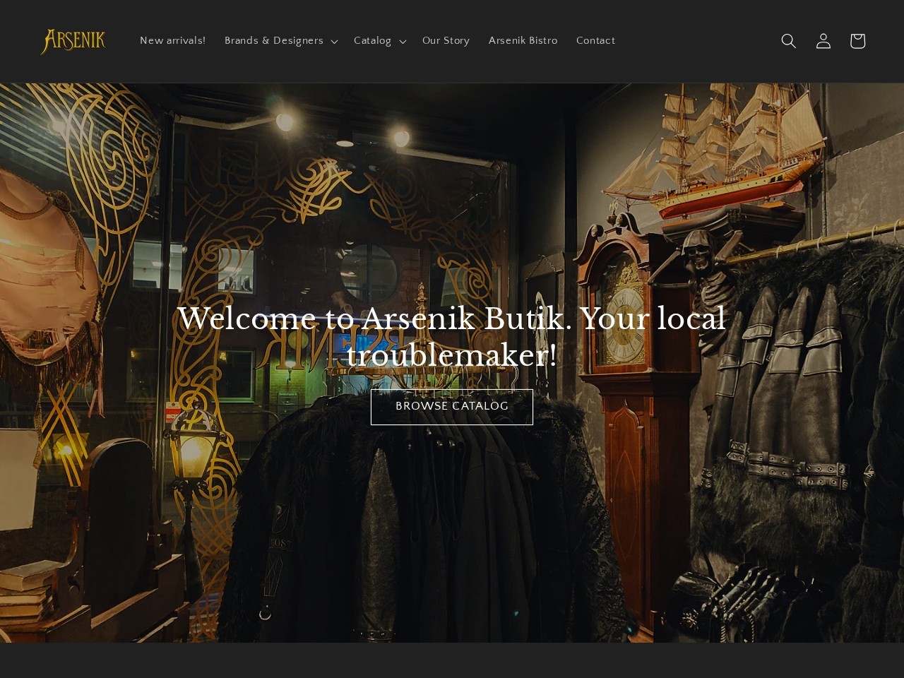 Arsenik Butik — Website Preview