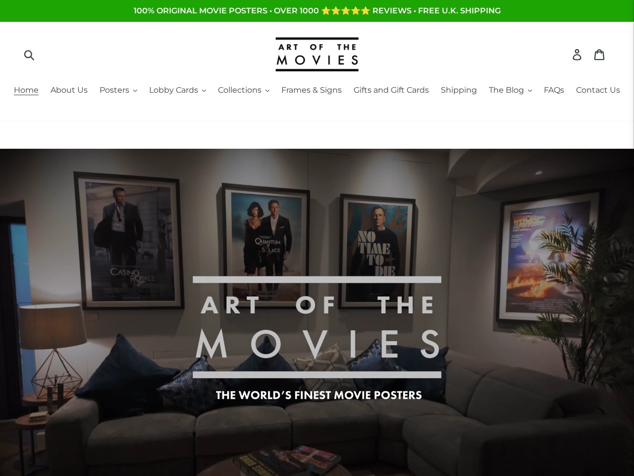 Art of the Movies — Website Preview