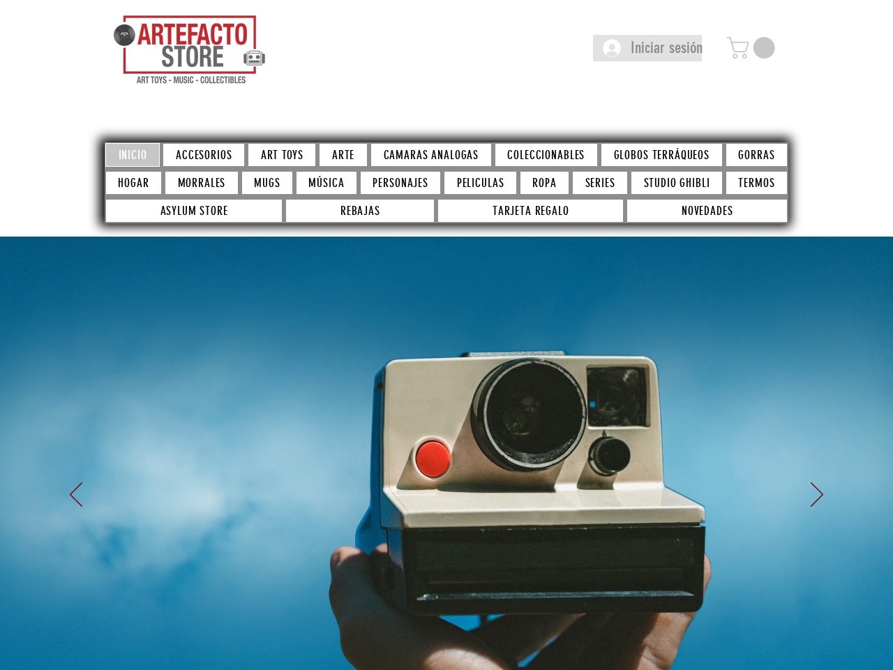 Artefacto Store — Website Preview