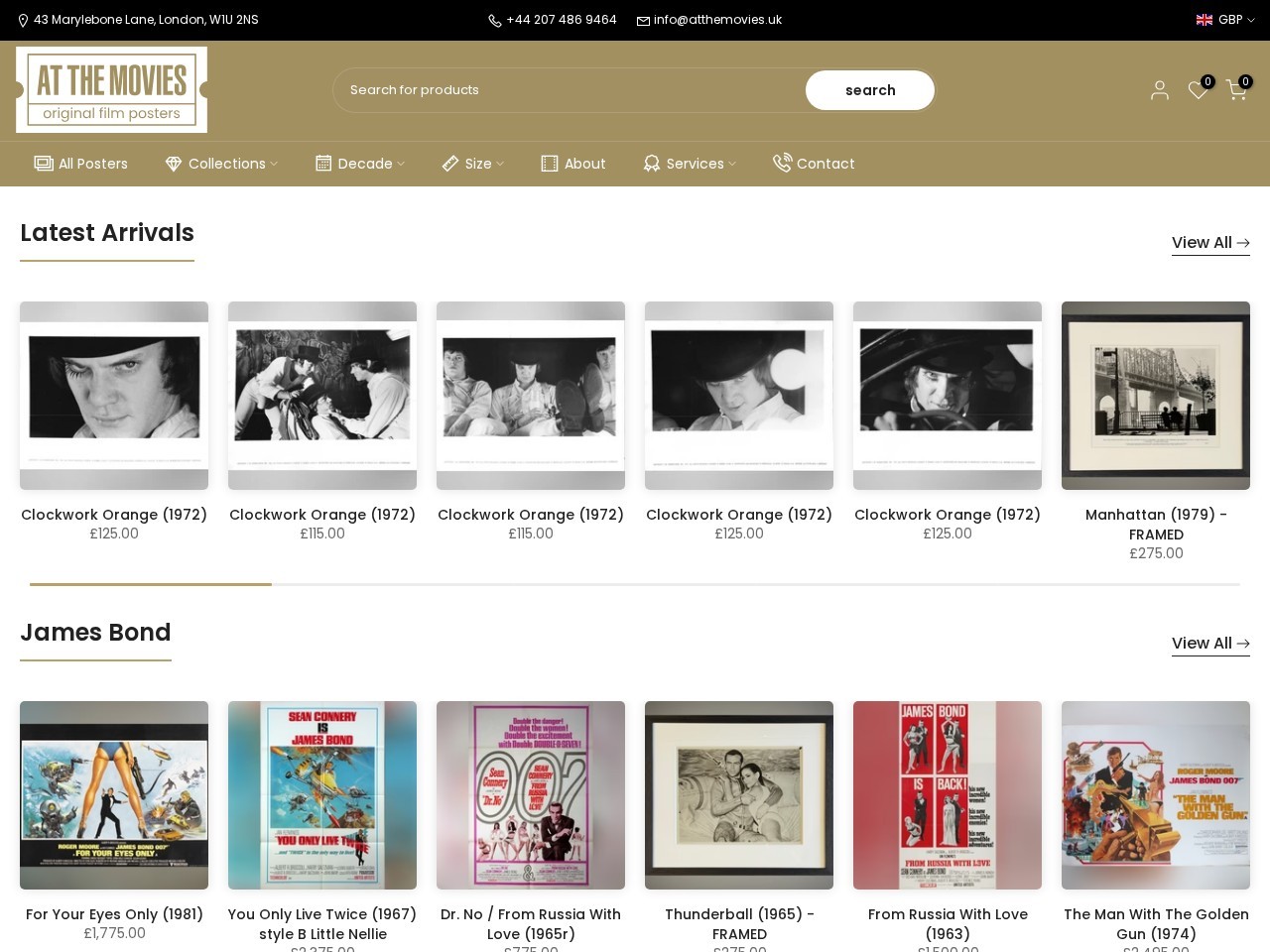 At The Movies — Website Preview