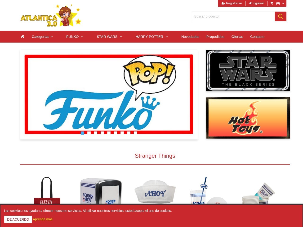 Atlantica PopLand &Harry potter store — Website Preview