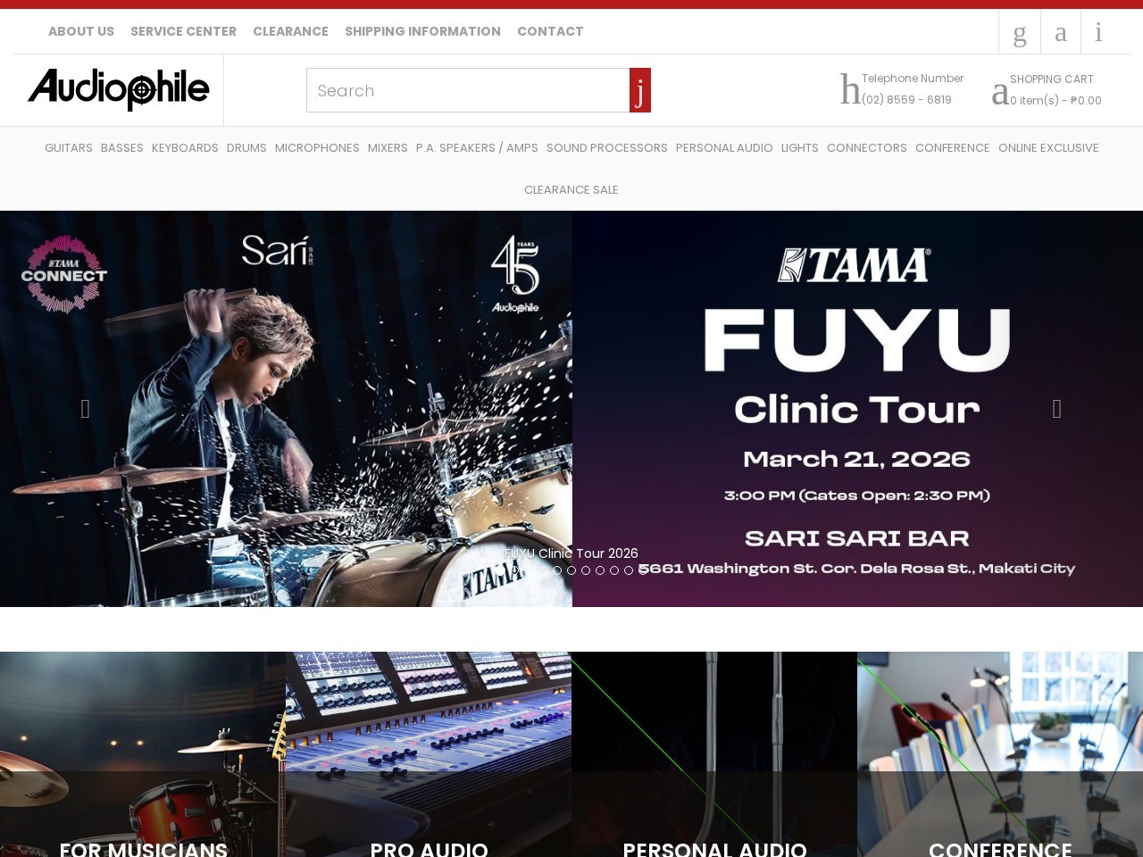 Audiophile Components - Alabang — Website Preview