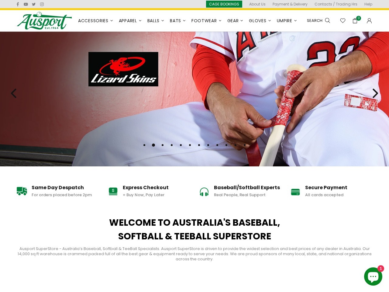 Ausport SuperStore — Website Preview