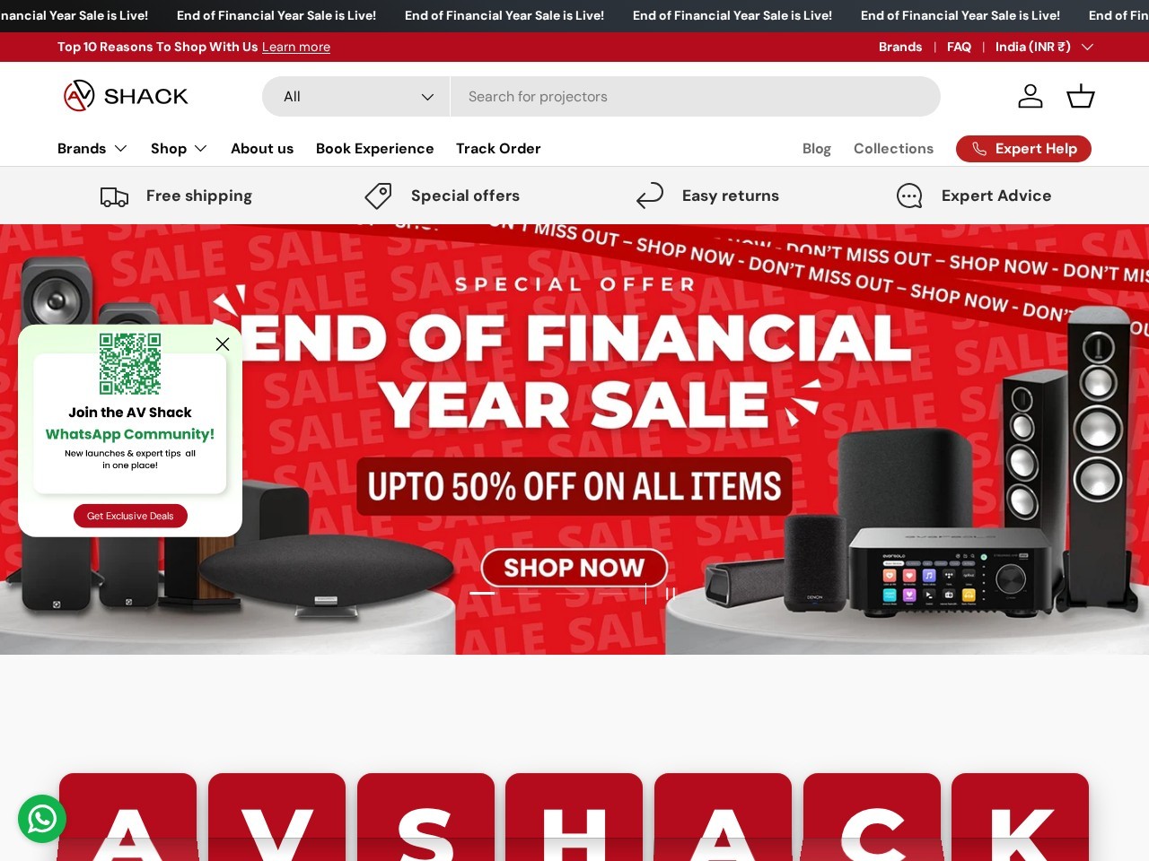 AV Shack — Website Preview