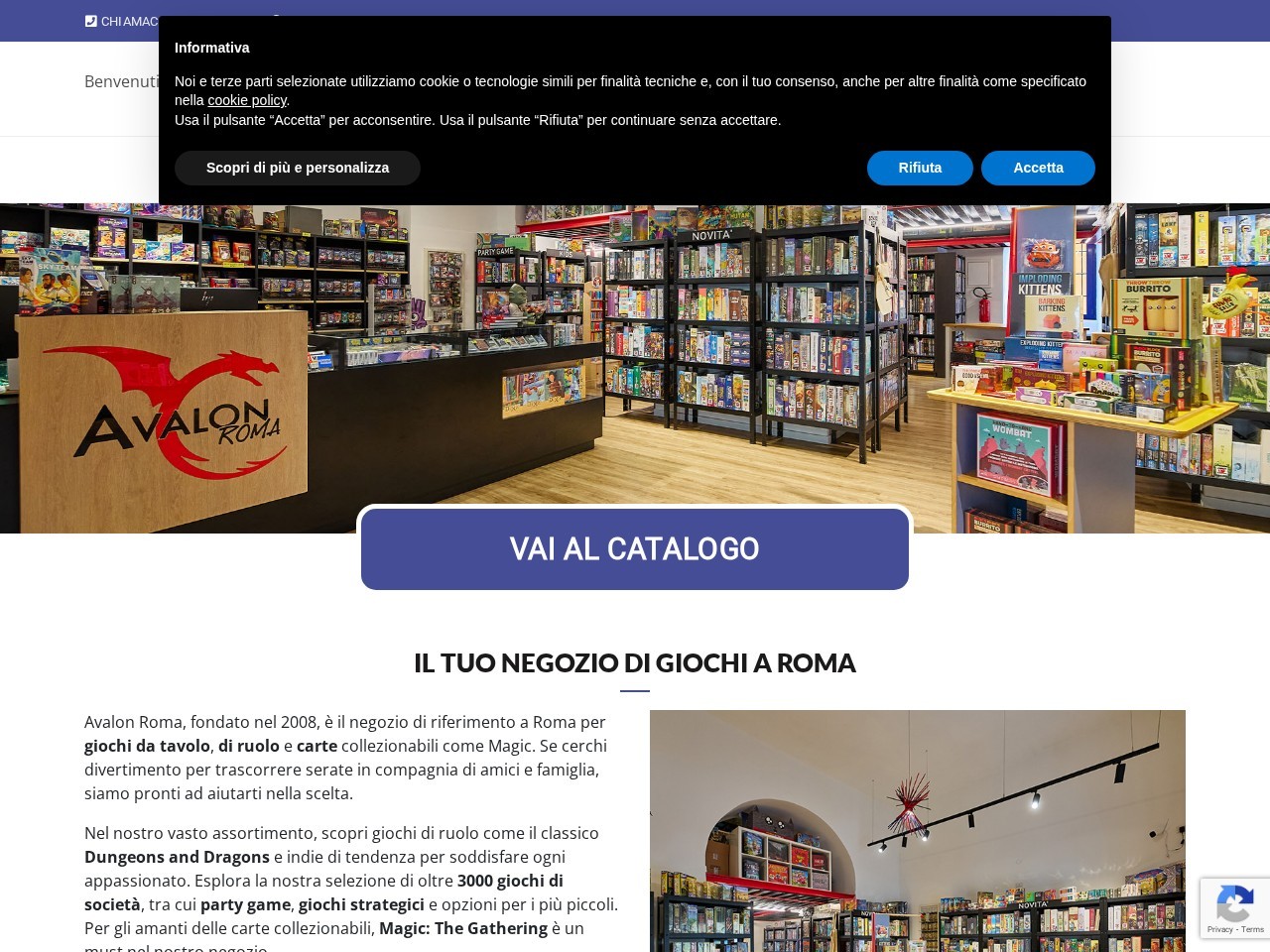 Avalon Roma — Website Preview