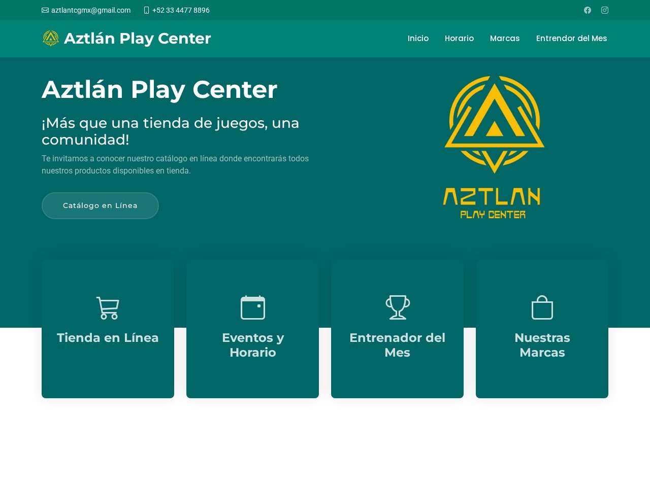 Aztlán Play Center — Website Preview