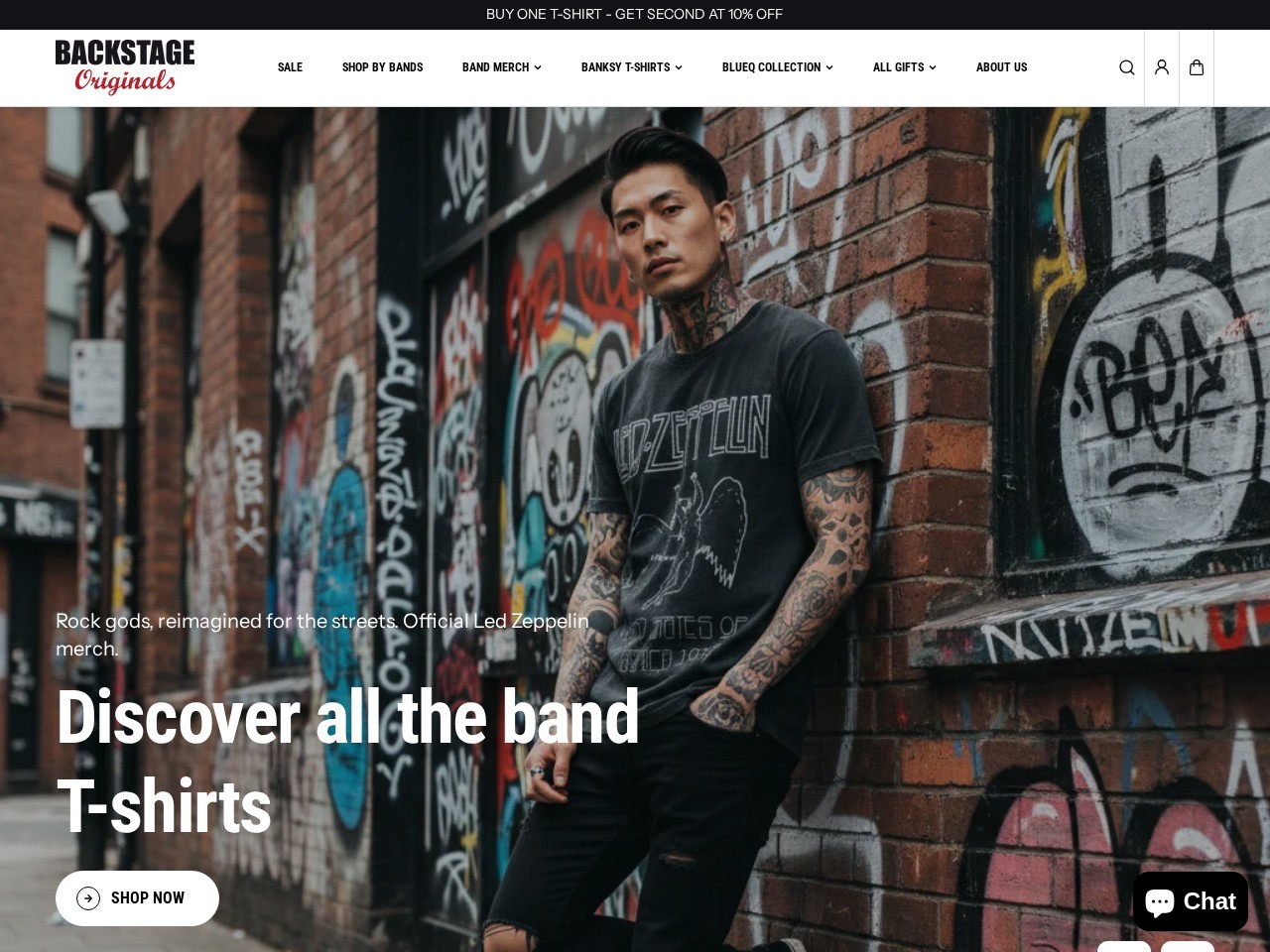 Backstage Originals — Website Preview