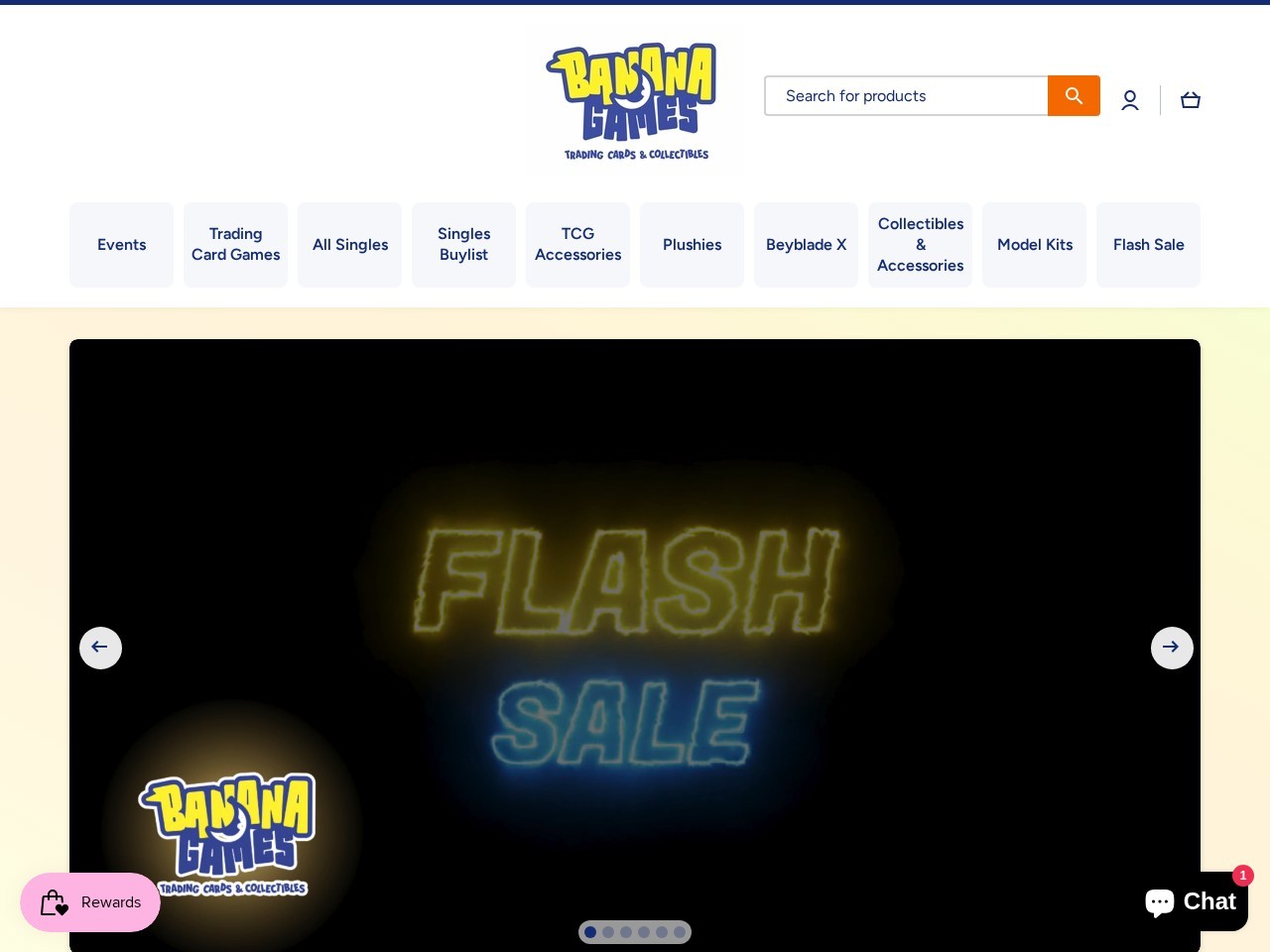 Banana Games & Hobby — Website Preview