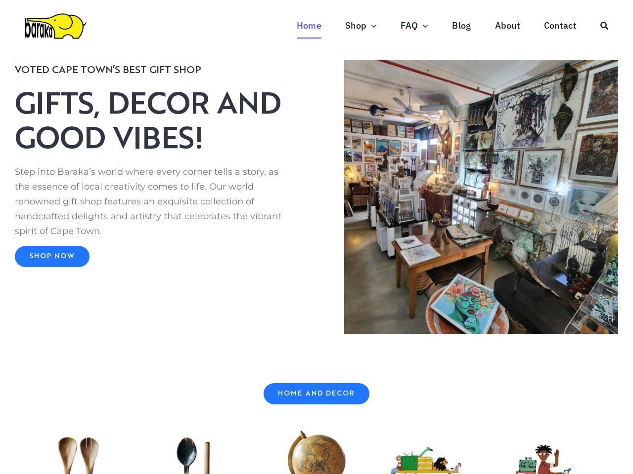 Baraka Gifts and Decor โ Website Preview