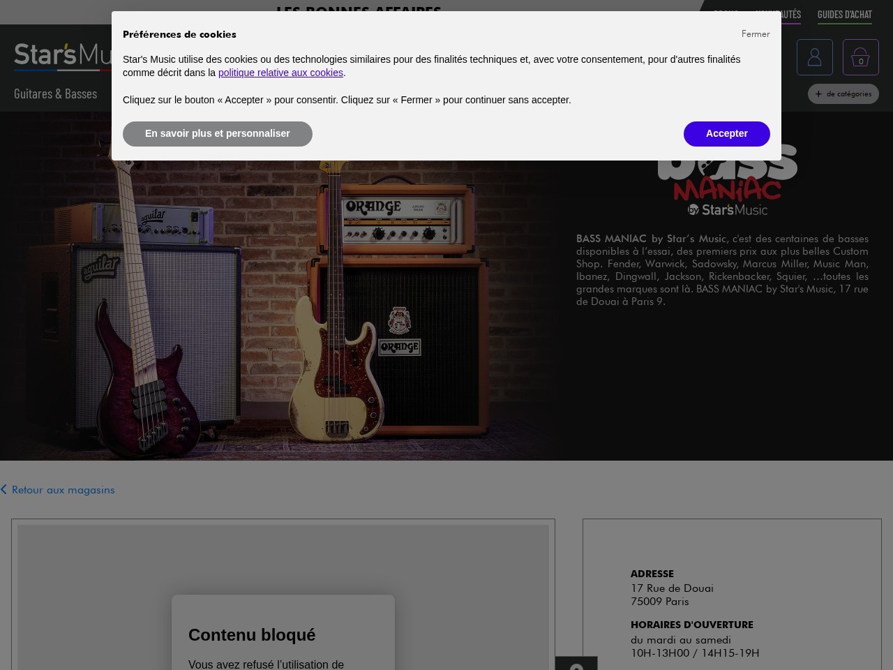 Bass Maniac by Star's Music — Website Preview
