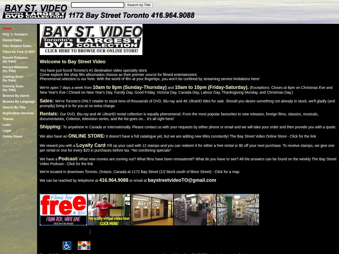 Bay Street Video — Website Preview