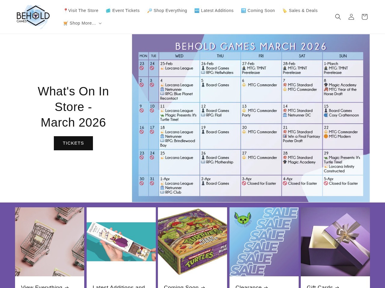 Behold Games — Website Preview