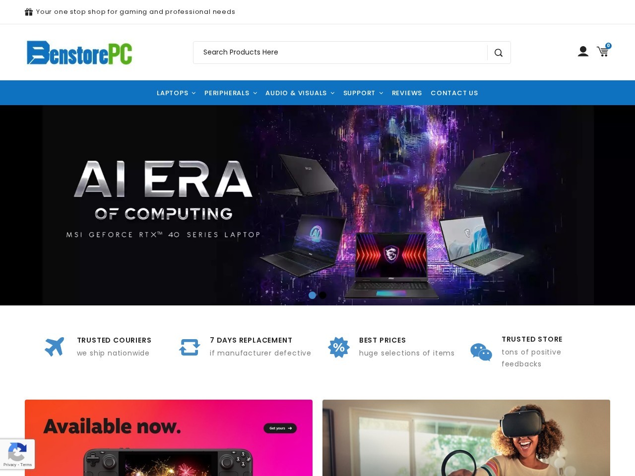 BenStore PC — Website Preview