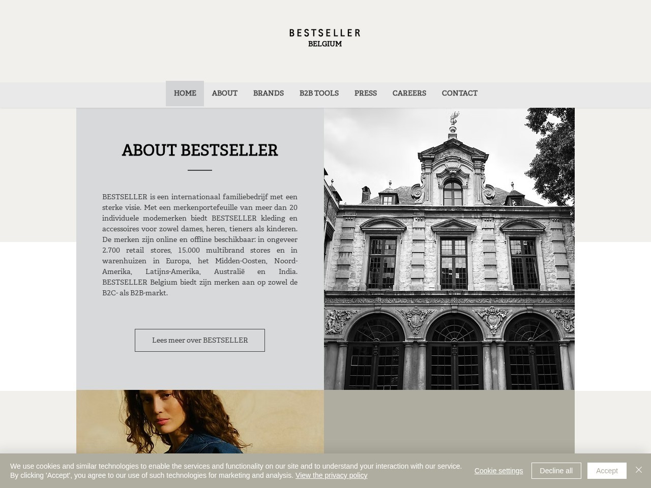 BESTSELLER Wholesale Belgium — Website Preview