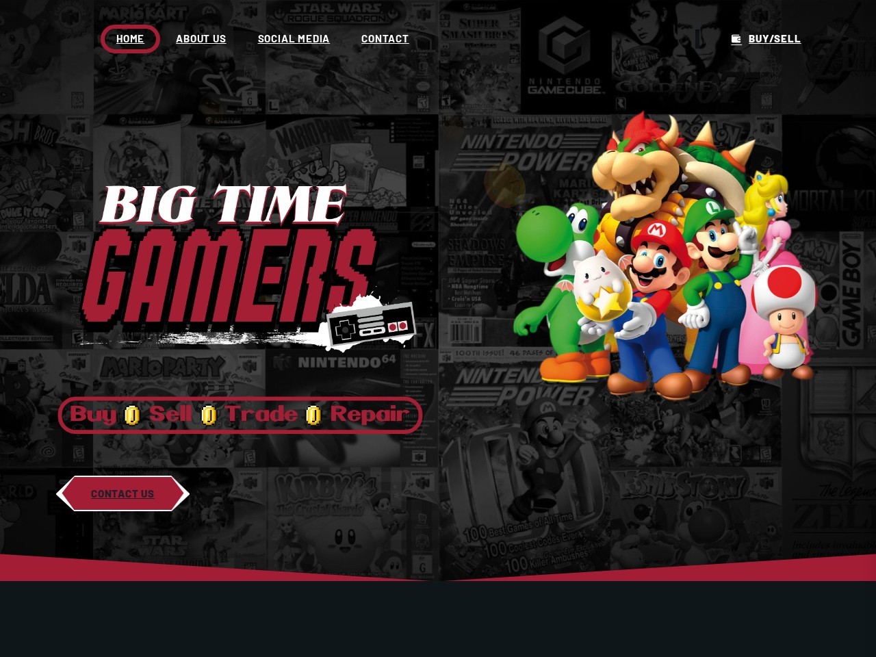 Big Time Gamers — Website Preview