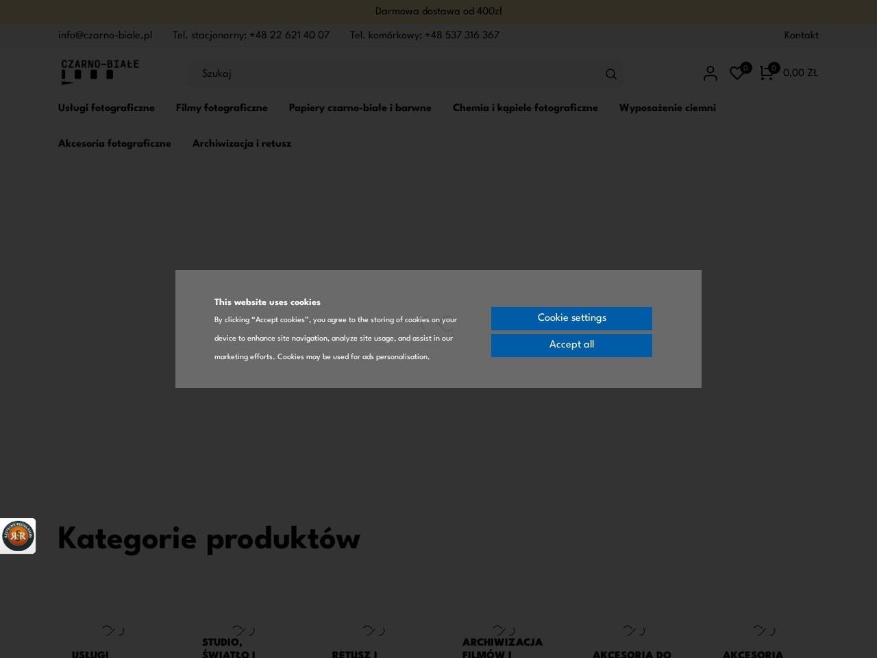 Black and White — Website Preview