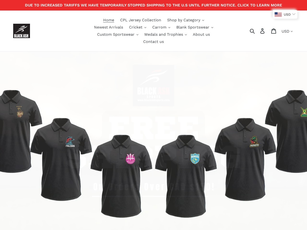 Black Ash Sports — Website Preview