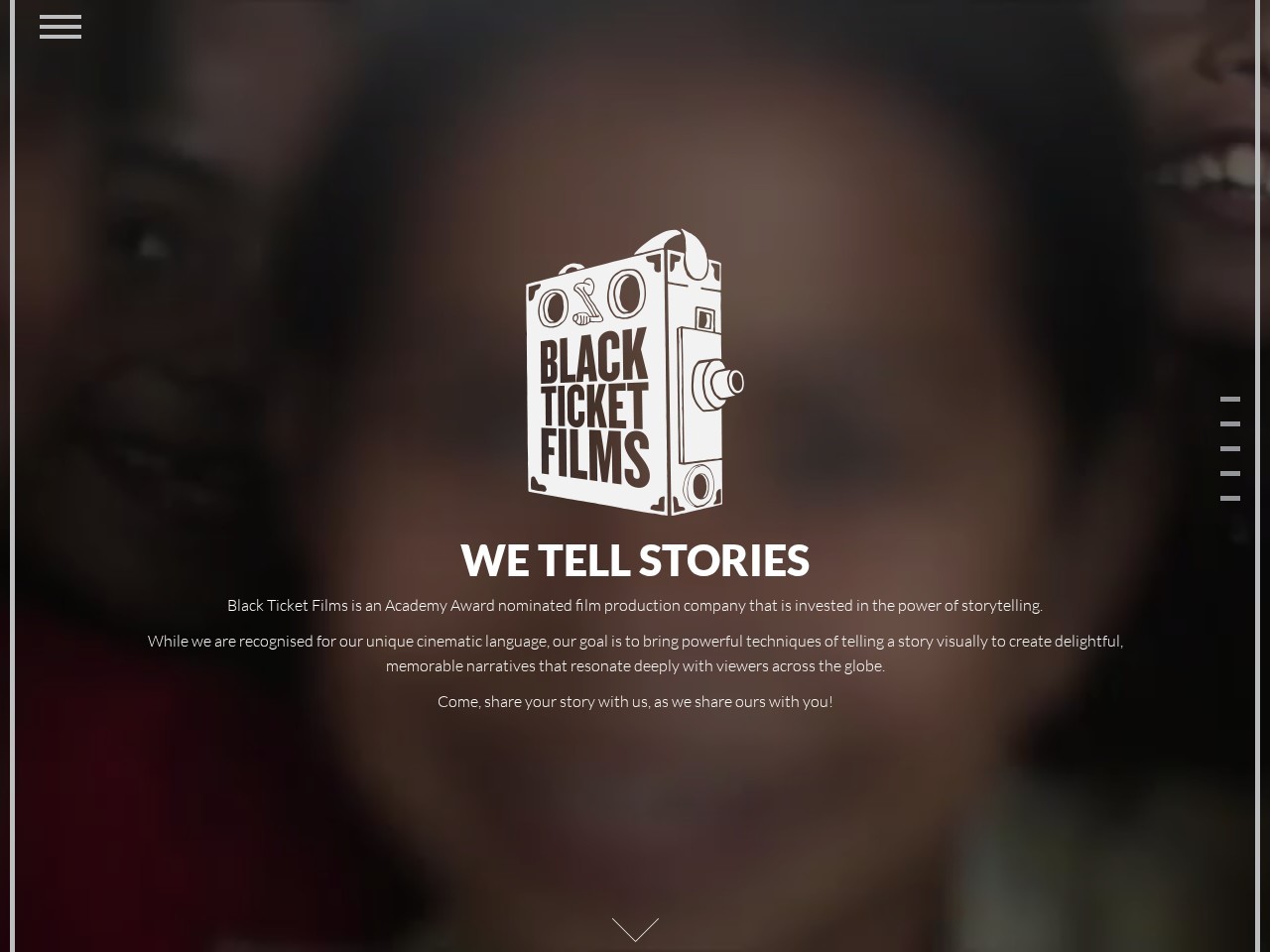 Black Ticket Films — Website Preview