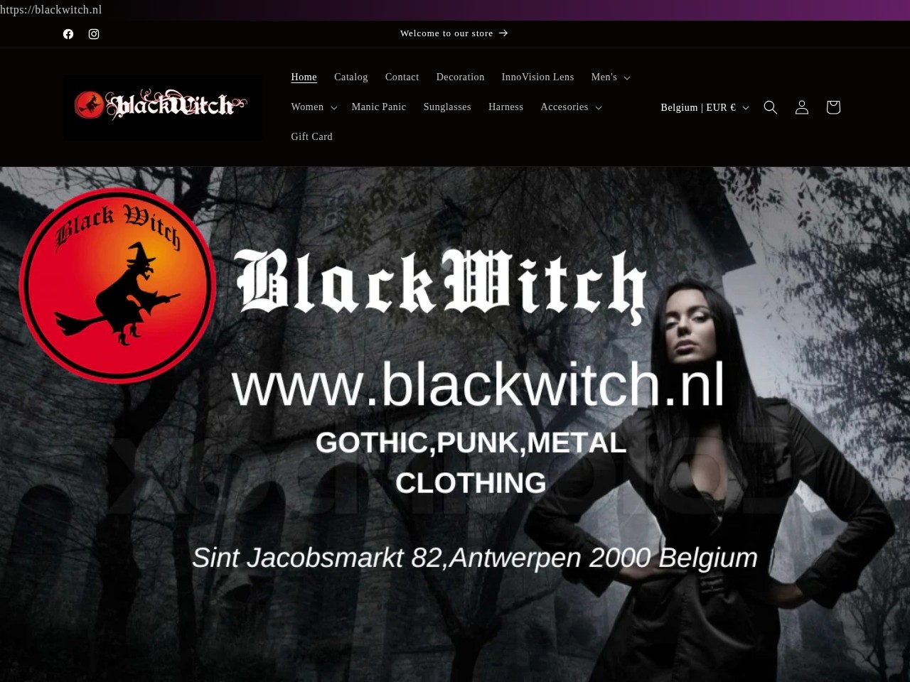 Blackwitch Gothic Shop — Website Preview