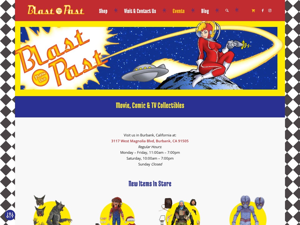 Blast From the Past — Website Preview