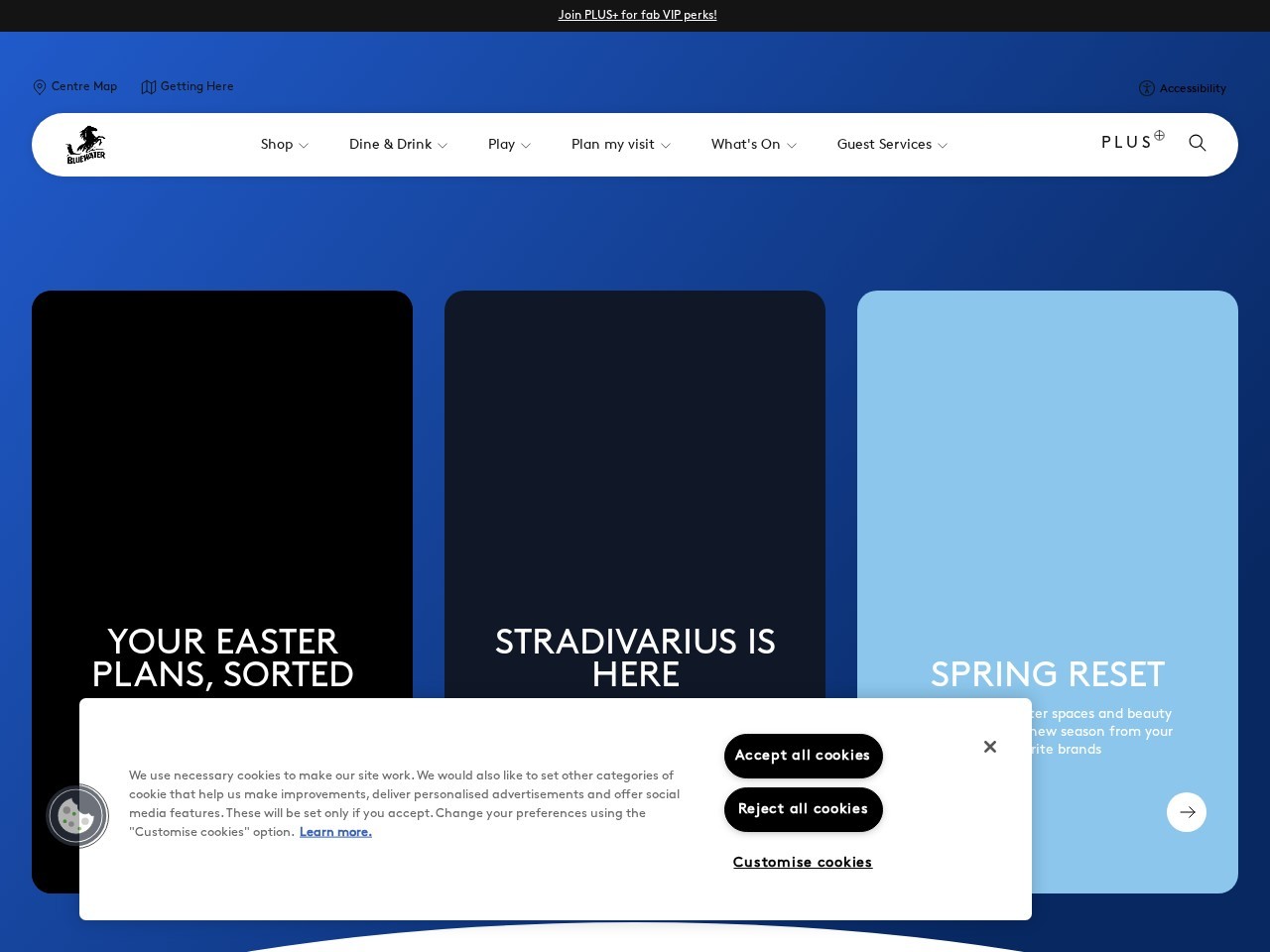 Bluewater Shopping Centre — Website Preview