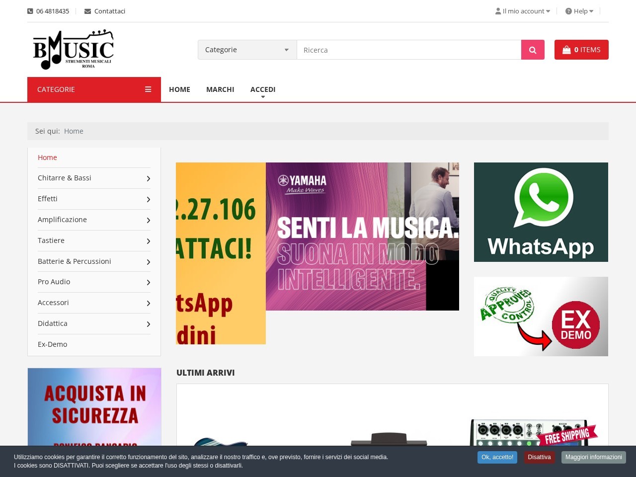 Bmusic - Strumenti Musicali — Website Preview