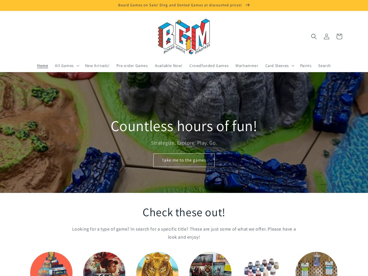 Board Game Madness - Robinsons Metro East — Website Preview