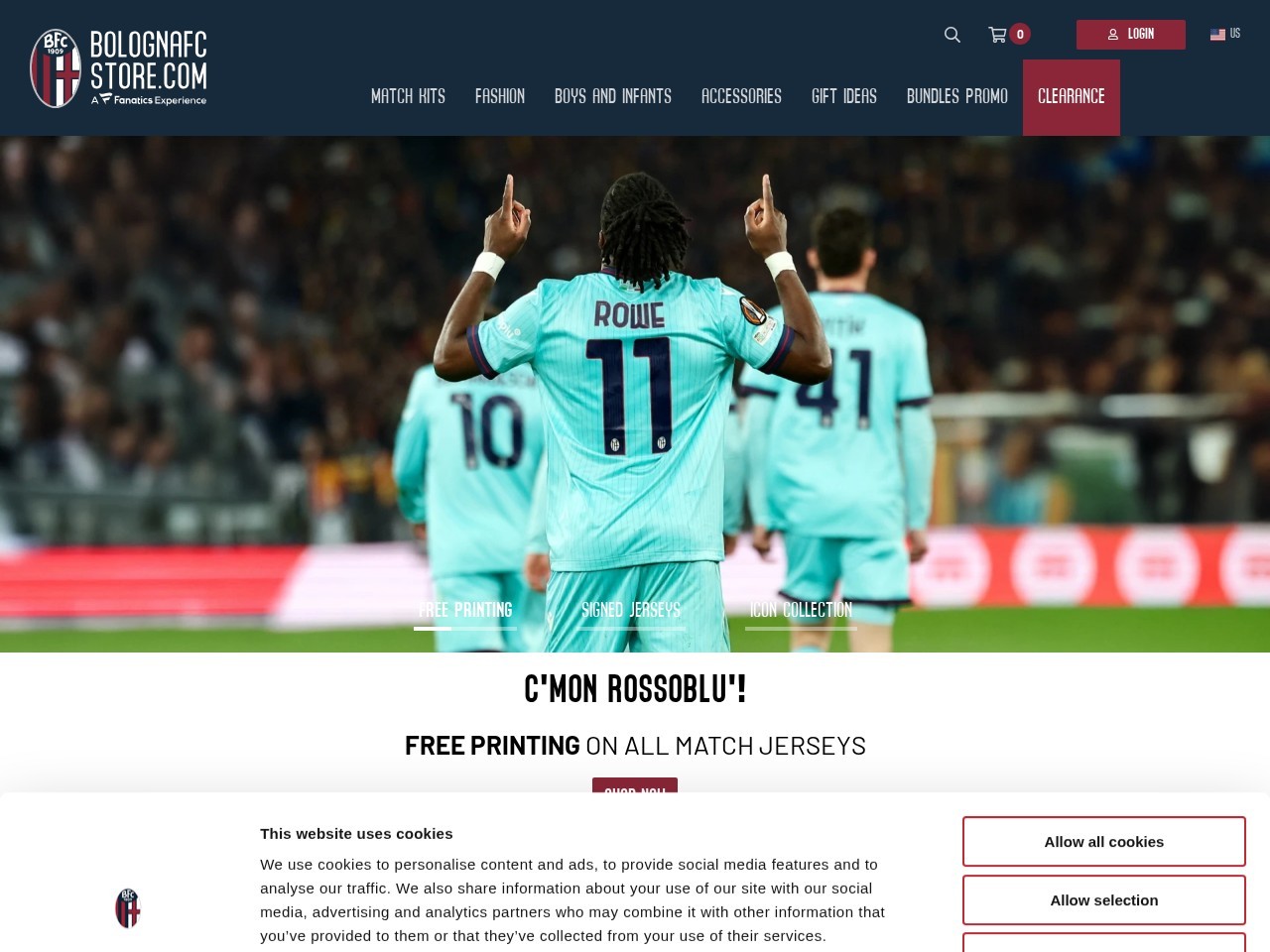 Bologna FC Store - Stadio โ Website Preview