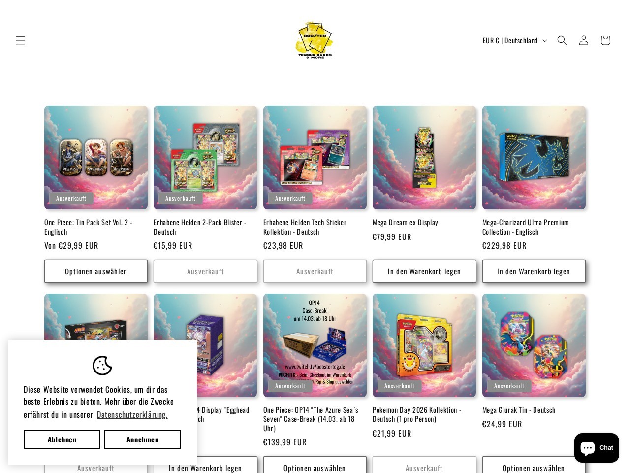 Booster - Trading Cards & more โ Website Preview