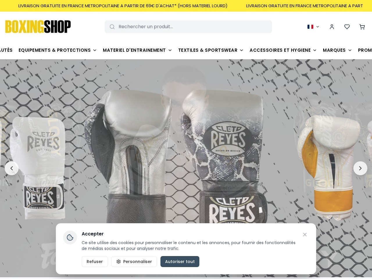 Boxing Shop — Website Preview