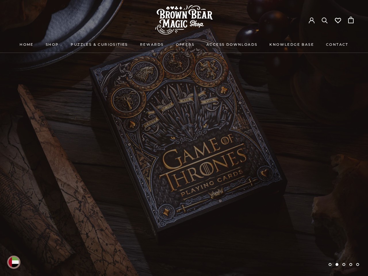 Brown Bear Magic Shop | Playing Cards & Magic Essentials โ Website Preview